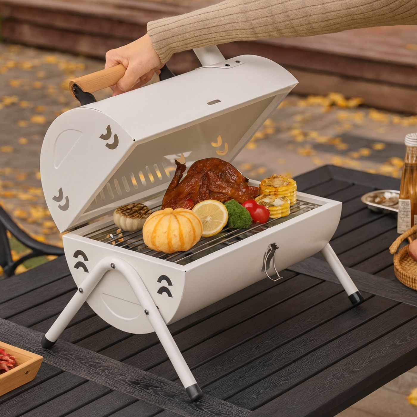 Petit barbecue portable pour l'extérieur