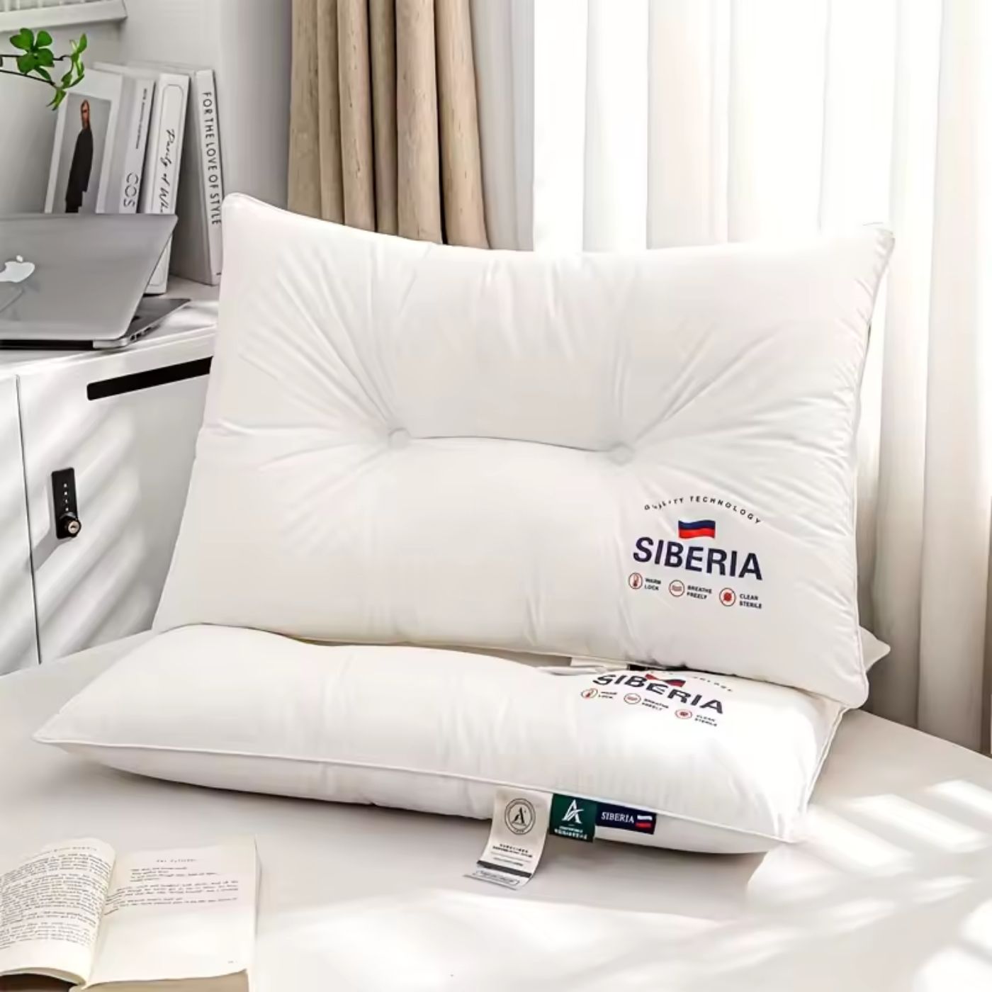 Oreiller tout en coton pour la protection du cou