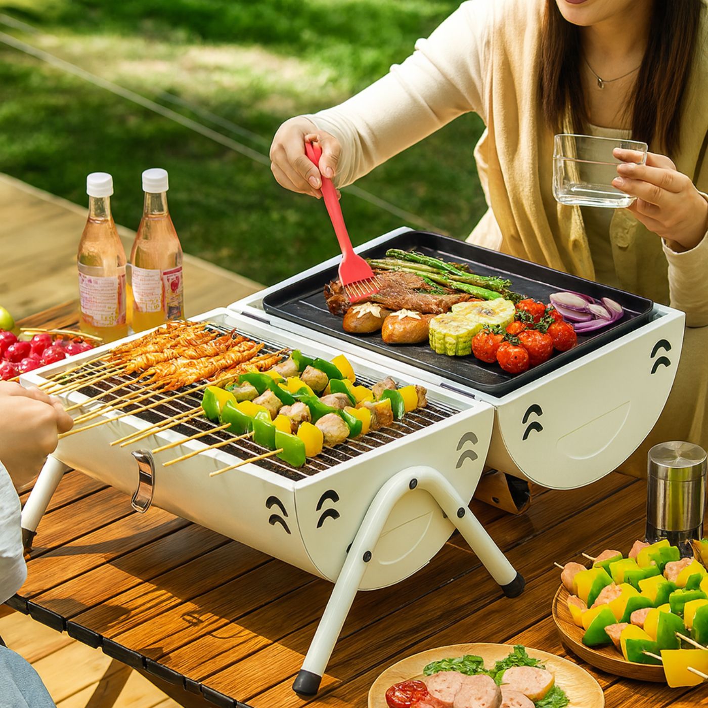 Petit barbecue portable pour l'extérieur