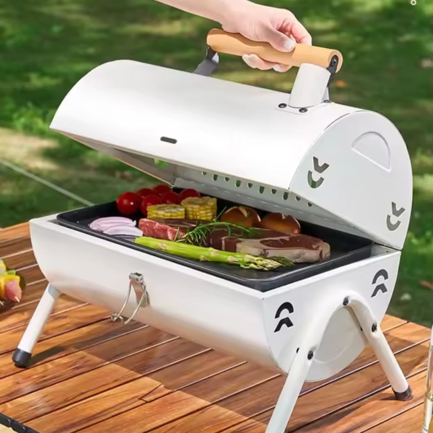 Petit barbecue portable pour l'extérieur